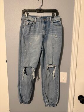 Rewash Light Blue Distressed Boyfriend Jeans